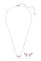 Swarovski komplet biżuterii damski metalowy z kryształem Swarovski Ariana Grande x Swarovski 5746577 srebrny SS26