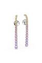 Swarovski kolczyki damskie cyrkoniowe MATRIX różowy 5751195