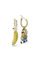Swarovski kolczyki damskie pozłacane z kryształem Swarovski MINIONS złoty 5743382