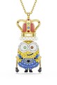 Swarovski náhrdelník s přívěskem dámský, pozlacený kov, Swarovski krystal MINIONS zlatá 5743385