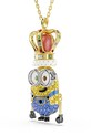 Doplňky Swarovski náhrdelník s přívěskem dámský, pozlacený kov, Swarovski krystal MINIONS 5743385 zlatá