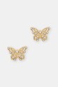 Guess kolczyki damskie ze stali nierdzewnej BORBOLETA złoty JUBE06.123JW