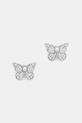 Guess kolczyki damskie ze stali nierdzewnej BORBOLETA srebrny JUBE06.127JW