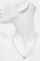 Akcesoria Guess naszyjnik damski ze stali nierdzewnej BORBOLETA JUBN06.125JW srebrny