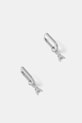 Patrizia Pepe kolczyki damskie metalowe z cyrkonią srebrny 2J2640.M085