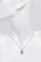 Patrizia Pepe naszyjnik z zawieszką damski metalowy z cyrkonią 2J2641.M085 srebrny SS26