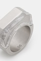 Rick Owens DRKSHDW Double Crystal Hollywood pierścionek z kamieniem naturalnym damski RJ0000125.MMTES2 srebrny SS26