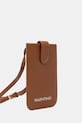 Valentino Bags pokrowiec na telefon damski z imitacji skóry ALEKSANDRA VPS9W982 brązowy SS26
