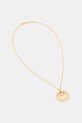 Tom Wood Bao naszyjnik z zawieszką ze srebra pozłacanego damski złoty 101301