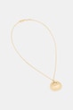 Tom Wood Bao naszyjnik z zawieszką ze srebra pozłacanego damski złoty 101301