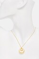 Akcesoria Tom Wood Bao naszyjnik z zawieszką ze srebra pozłacanego damski 101301 złoty