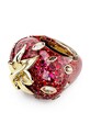 Swarovski prsteň dámsky pozlátený swarovski kryštál IDYLLIA červená 5744916