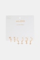Aldo komplet kolczyków damskich pozłacanych z cyrkonią SHANNAA 3-pack złoty SHANNAA.972