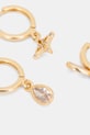 Aldo komplet kolczyków damskich pozłacanych z cyrkonią SHANNAA 3-pack SHANNAA.972 złoty SS26