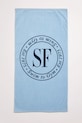 Seafolly asciugamano da spiaggia in cotone Heritage blu 72212.TL