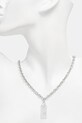 Akcesoria MM6 Maison Margiela naszyjnik z zawieszką z mosiądzu damski SM7UU0124.P9162 srebrny