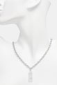 Akcesoria MM6 Maison Margiela naszyjnik z zawieszką z mosiądzu damski SM7UU0124.P9162 srebrny