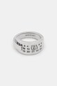 MM6 Maison Margiela pierścionek mosiężny damski srebrny SM7UQ0122.P9165