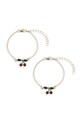Konges Sløjd bransoletka dziecięca 2 PACK CHERRY BESTIE BRACELETS 2-pack złoty KS102881.PPY2