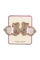 Detské sponky Konges Sløjd BEADED BUNNY HAIR CLIPS 2-pak 2-pak hnedá KS104579.PPY2