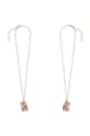 Dětský náhrdelník Konges Sløjd BUNNY BESTIE NECKLACE 2-pack KS104716.PPY2 zlatá SS26