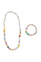 Konges Sløjd collana e braccialetto per bambini FLOWER FIELD NECKLACE AND BRACELET SET KS104818.PPY2 multicolore SS26
