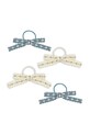 Konges Sløjd gumki do włosów dziecięce 4 PACK LEONORA BOW HAIR ELASTIC 4-pack KS103660.PPY2 beżowy SS26