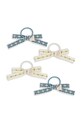 Dziewczynka Konges Sløjd gumki do włosów dziecięce 4 PACK LEONORA BOW HAIR ELASTIC 4-pack KS103660.PPY2 beżowy