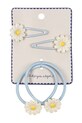 Konges Sløjd gumki do włosów dziecięce DAISY HAIR ACCESSORIES 4-pack niebieski KS104613.PPY2