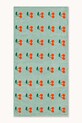 Tinycottons ręcznik bawełniany dziecięcy CHERRIES TOWEL turkusowy SS26.572