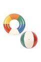 Konges Sløjd gyerek úszógumi SWIM RING AND BEACH BALL SET többszínű KS105094.PPY2