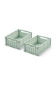Liewood pojemnik do przechowywania Weston Storage Box S 2-pack zielony LW14549.PPY2