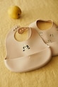 Βρεφική σαλιάρα Liewood Ember Printed Bib 2-pack 2-pack μπεζ LW20119.PPY2