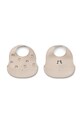 Βρεφική σαλιάρα Liewood Ember Printed Bib 2-pack LW20119.PPY2 μπεζ SS26