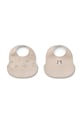 Βρεφική σαλιάρα Liewood Ember Printed Bib 2-pack LW20119.PPY2 μπεζ SS26