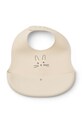 Liewood śliniak Ember Printed Bib 2-pack LW20119.PPY2 beżowy AA00