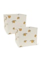 Konges Sløjd contenitore FABRIC STORAGE BASKETS pacco da 2 beige KS104604.PPY2