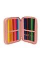 Chłopiec Konges Sløjd piórnik dziecięcy CLOVER PENCIL CASE KS104736.PPY2 różowy