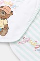 Guess śliniak niemowlęcy 2-pack H5YW17.KA6W1.PPY2.M biały SS26
