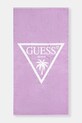 Guess ręcznik plażowy bawełniany fioletowy H6GZ03.SG00P.PPY2.M