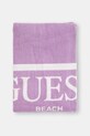 Guess ręcznik plażowy bawełniany H6GZ03.SG00P.PPY2.M fioletowy SS26