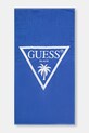 Guess ręcznik plażowy bawełniany niebieski H6GZ03.SG00P.PPY2.M