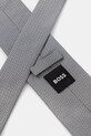 Копринена вратовръзка BOSS 50555931 сив SS26