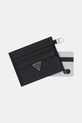 Akcesoria Guess etui na karty skórzane MONACO SMMOGR.LEA25 czarny