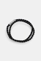 Δερμάτινο βραχιόλι HUGO Συσκευασία Δώρου μαύρο 50552596