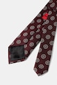 Галстук с добавлением шелка HUGO 50557591 бордо SS26