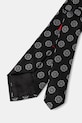 Γραβάτα με προσθήκη μεταξιού HUGO 50557591 μαύρο SS26