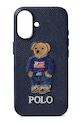 Polo Ralph Lauren etui skórzane na telefon iPhone 16 na telefon granatowy 405P17560