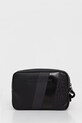 Armani Exchange козметична чанта мъжка от имитация на кожа черен XM001271.AF11935