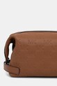 Akcesoria Michael Kors kosmetyczka męska skórzana 33S6LJSN2L brązowy